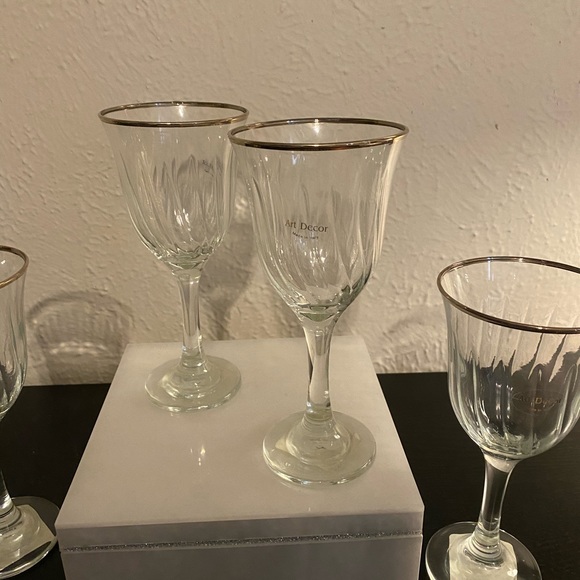 Dining 4 Wine Glasses From Homegoods Poshmark